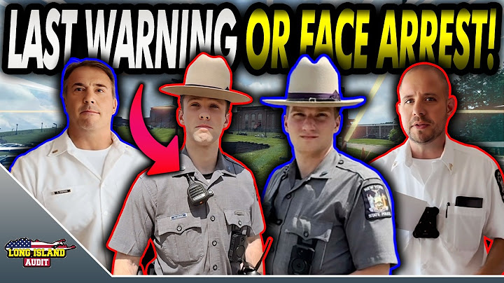 NYS Troopers BREAK The Law By Threatening ARREST & Earn Themselves A Lawsuit For Violation Of Rights