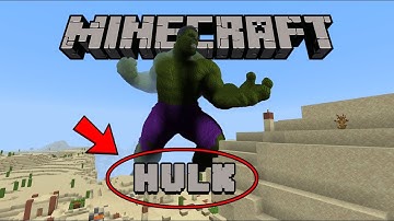 Minecraft Hulk - Mega Build in PS4 - Finished!