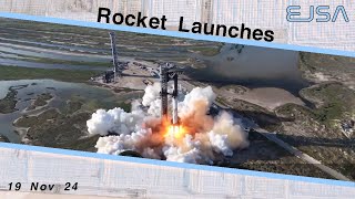 SpaceX Starship Flight 6 Launch and Landing - 19th Nov 2024