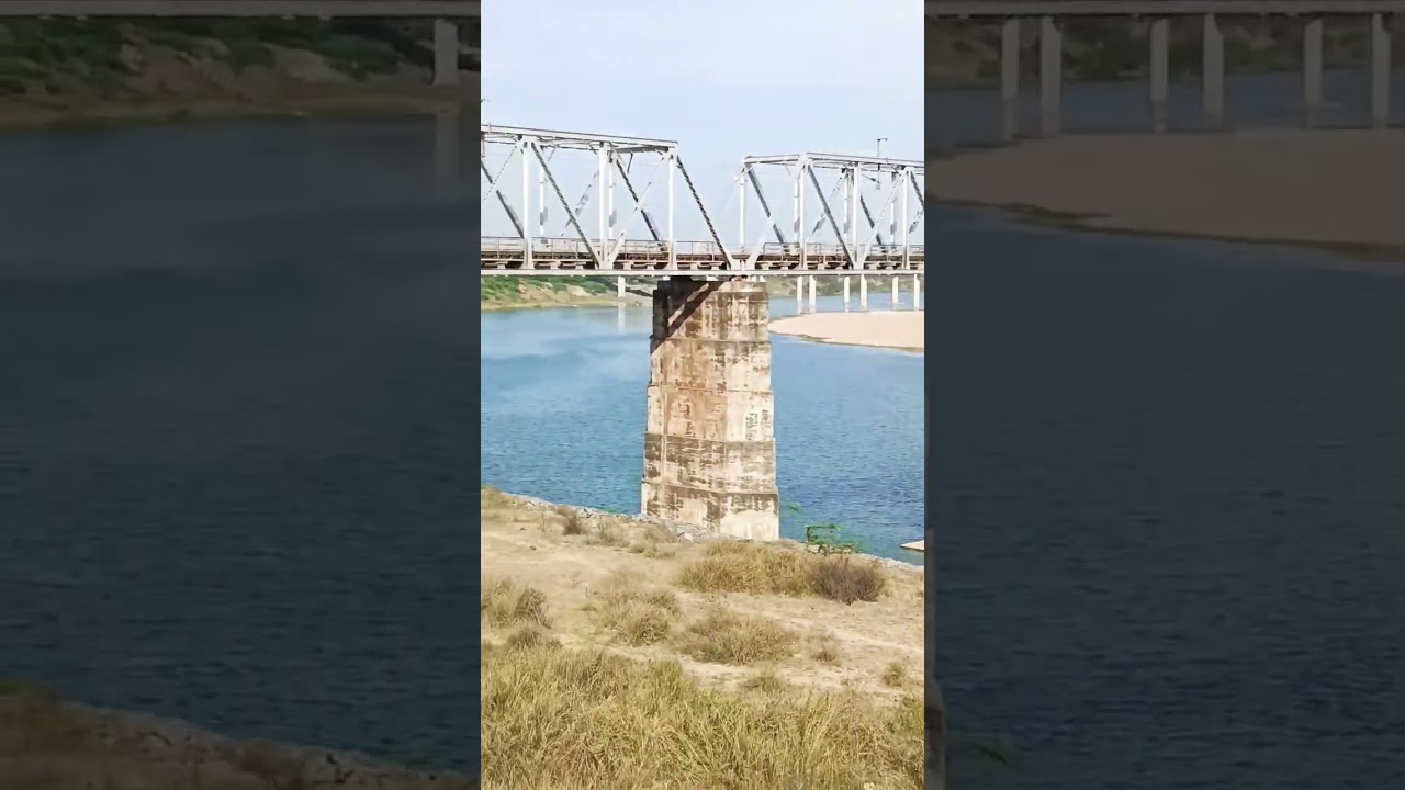 yamuna river bridge 🎧🎧🌄