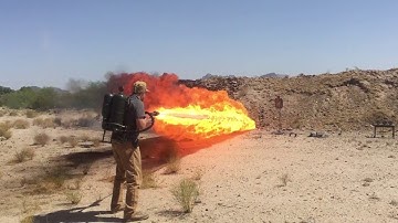 Flamethrower Test: Polymer AR15 Receiver