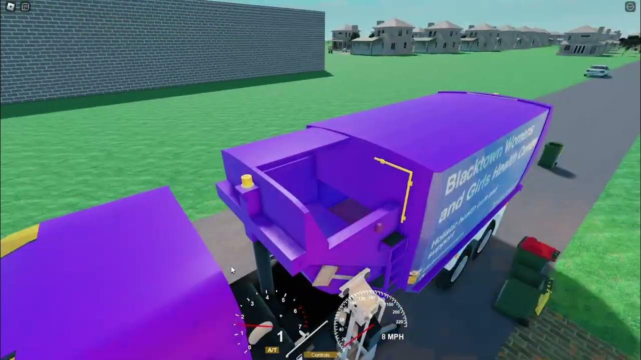 Roblox Garbage truck game Blacktown City Council (recycle bins) 