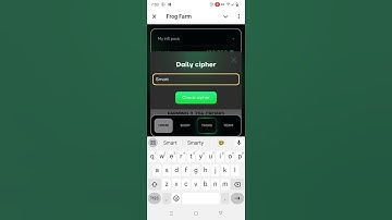 Frog Farm Daily Cipher code today 12 October 2024
