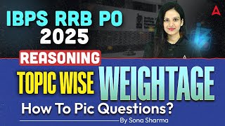 Ibps Rrb Po Reasoning Topic Wise Weightage  How To Pic Questions  Reasoning By Sona Sharma