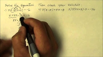 509GM  Solve Multi-Step Equations; Distributive Property