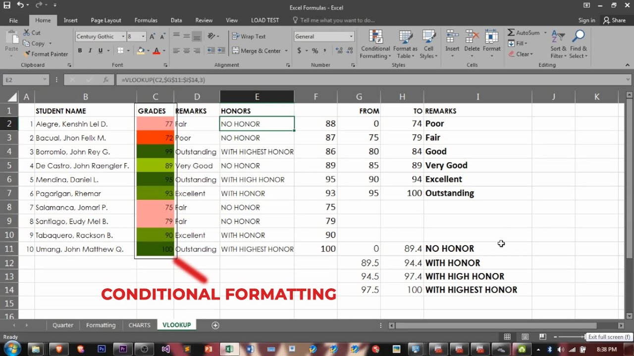 How to make conditional Formatting in MS Excel? - YouTube