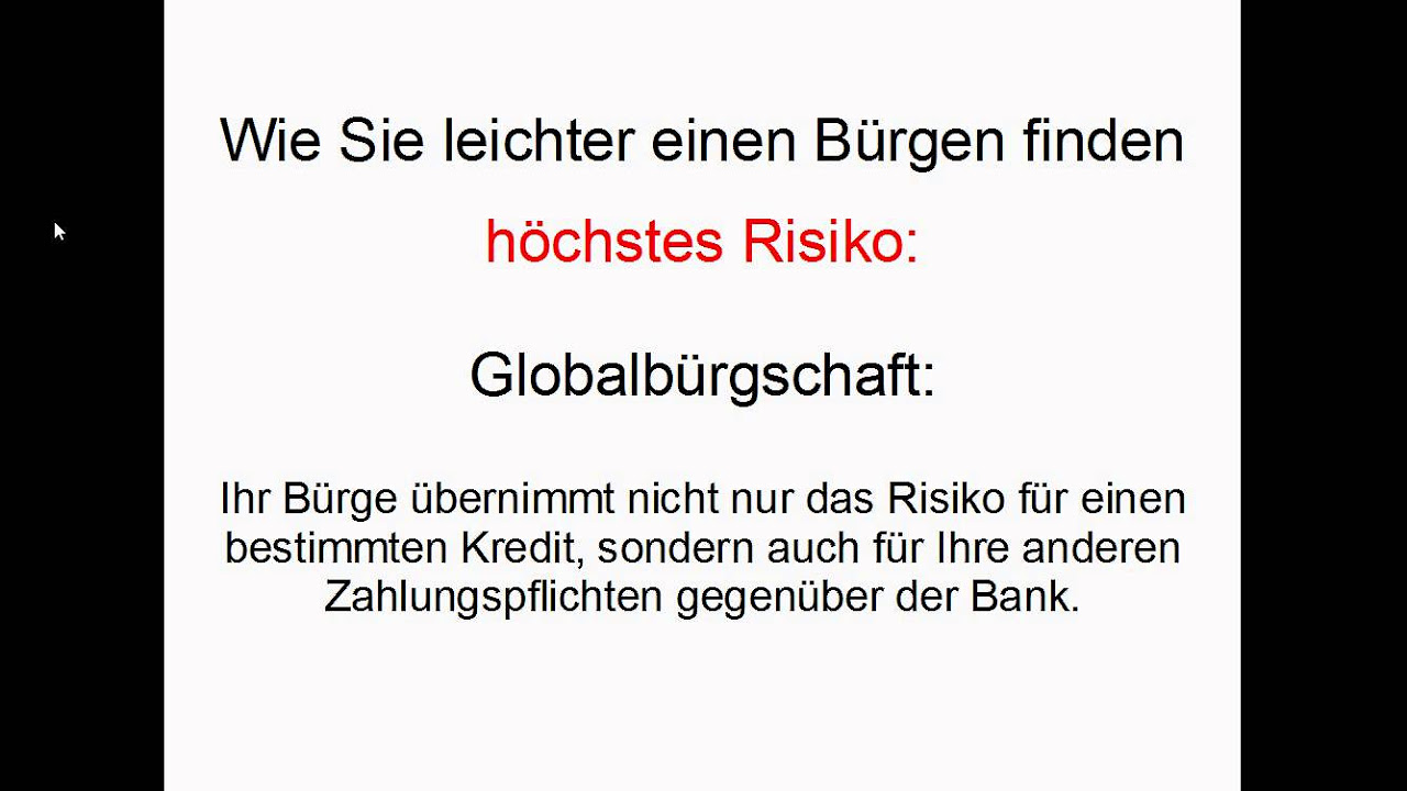 Update Wie Sie leichter einen Bürgen finden
