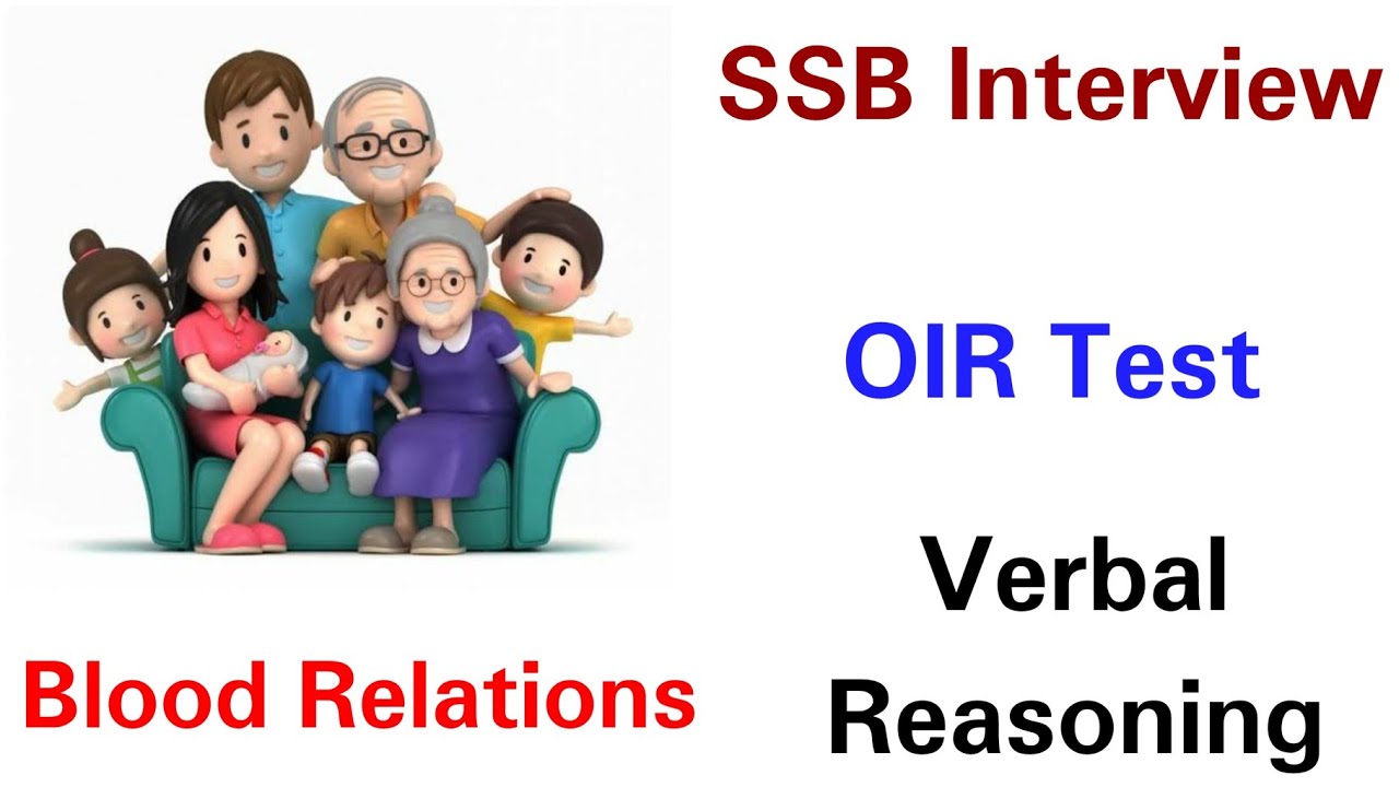 Blood Relations | Verbal Reasoning | OIR Test in SSB Interview ...