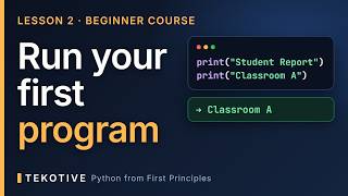 Details Python for Beginners, Lesson 2: Run Your First Python Program News