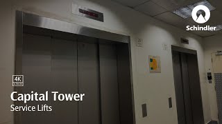Schindler service lifts at Capital Tower