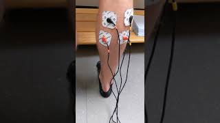Heel raises with compex and foot tripod position