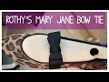 How to tie a tuxedo bow on the Mary Jane Rothy’s