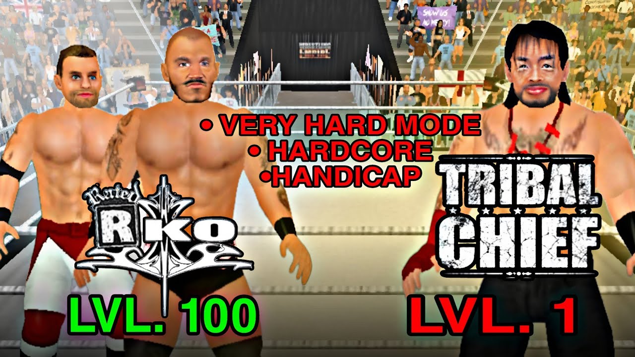 Level 1 Roman Reigns vs Level 100 Rated RKO Very Hard Difficulty