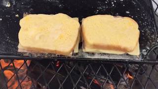 Campfire Monte Cristo Grilled Cheese Sandwich