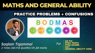 BODMAS - Maths Questions | Practice and Addressing Queries | Step-by-Step Solutions | FPSC, AD-FIA