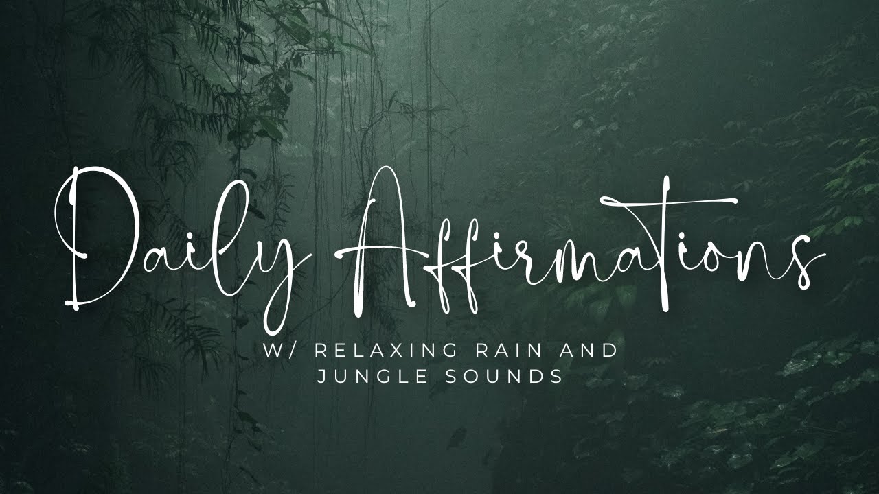 Daily Affirmations | Relaxing Rain and Jungle Sounds