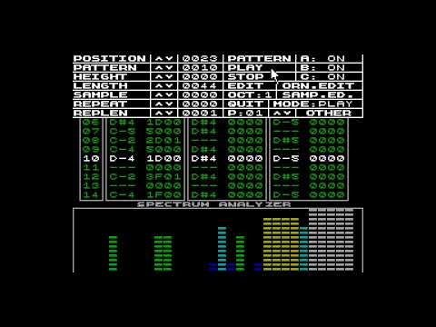 JAMP - Alex Filimonov Виртуозная мелодия на Sound Tracker [#ZX Spectrum Demo]