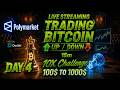 -Day 004- Polymarket Trading Bot | BTC UP/DOWN, Until X10 | $100 to $1,000 Challenge | ROI: $+9.17