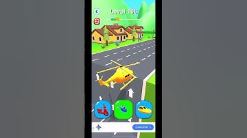 Shapeshifting hyper casual game level 108 #shorts