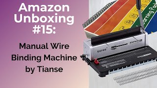 Unboxing a Wire Binding Machine by Tianse