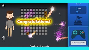 Minesweeper Game Play #6 Beginner - 9 X 9_finish time 31 second