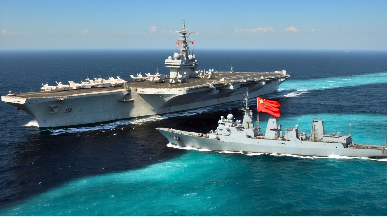 Qué Sucede Cuando un BARCO ESPÍA Chino Se ACERCA Demasiado a un Portaaviones