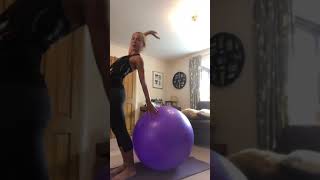 Yoga Ball Back Flexibility Exercises