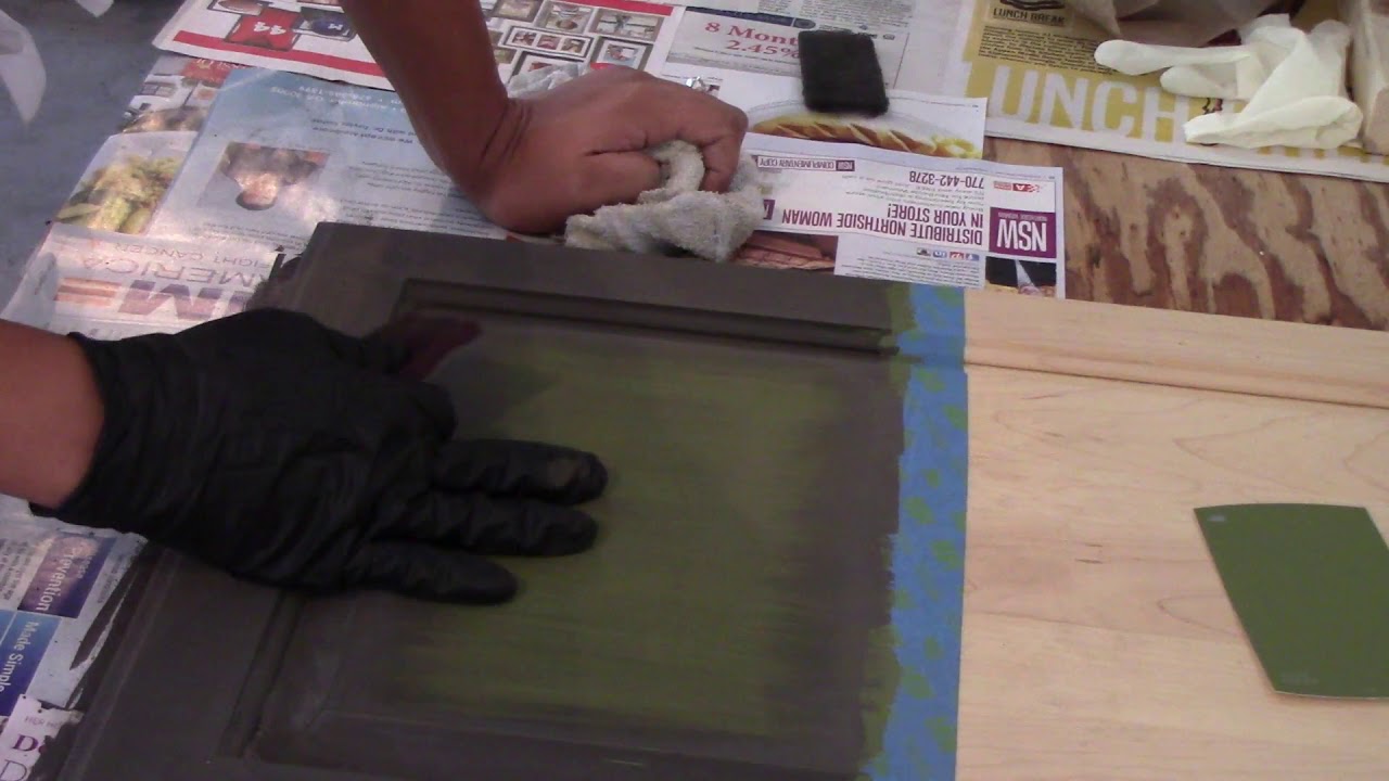 How To Paint Furniture Or Cabinets Using Powder Glaze