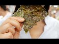 SEAWEED LAVER MAKING / Amazing Skills of Grilled Seaweed Master / Korean Street Food