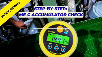 MAN ME-C Accumulator Check | Easy Step-by-Step Tutorial | Electrical Norms