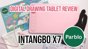 Parblo Intangbo X7 Drawing Tablet - Digital Drawing Tablet - Demo & Review