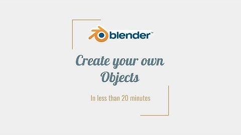 Model Shapes in Blender in 20 min
