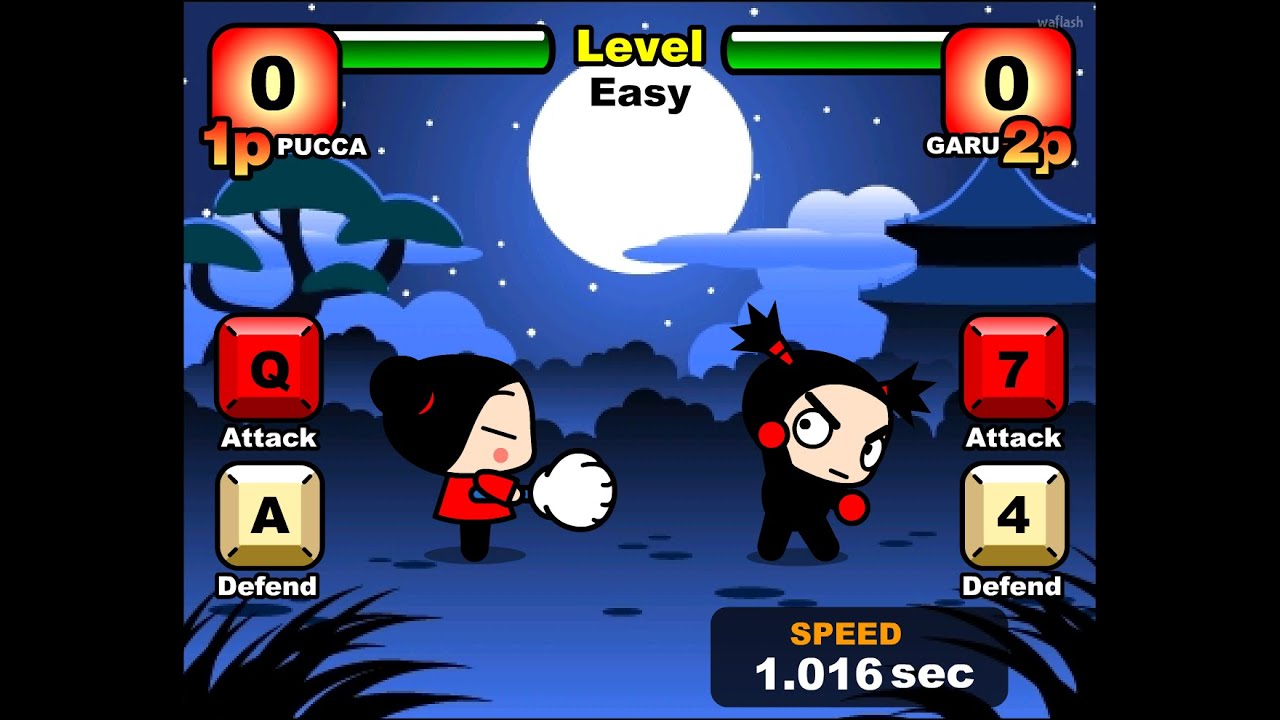 추억의 플래시게임 뿌까 묵찌빠 (Pucca - Rock paper scissors game)