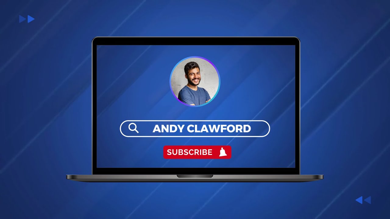 Free Computer Mockup Youtube Channel Subscribe Intro Outro Video Template