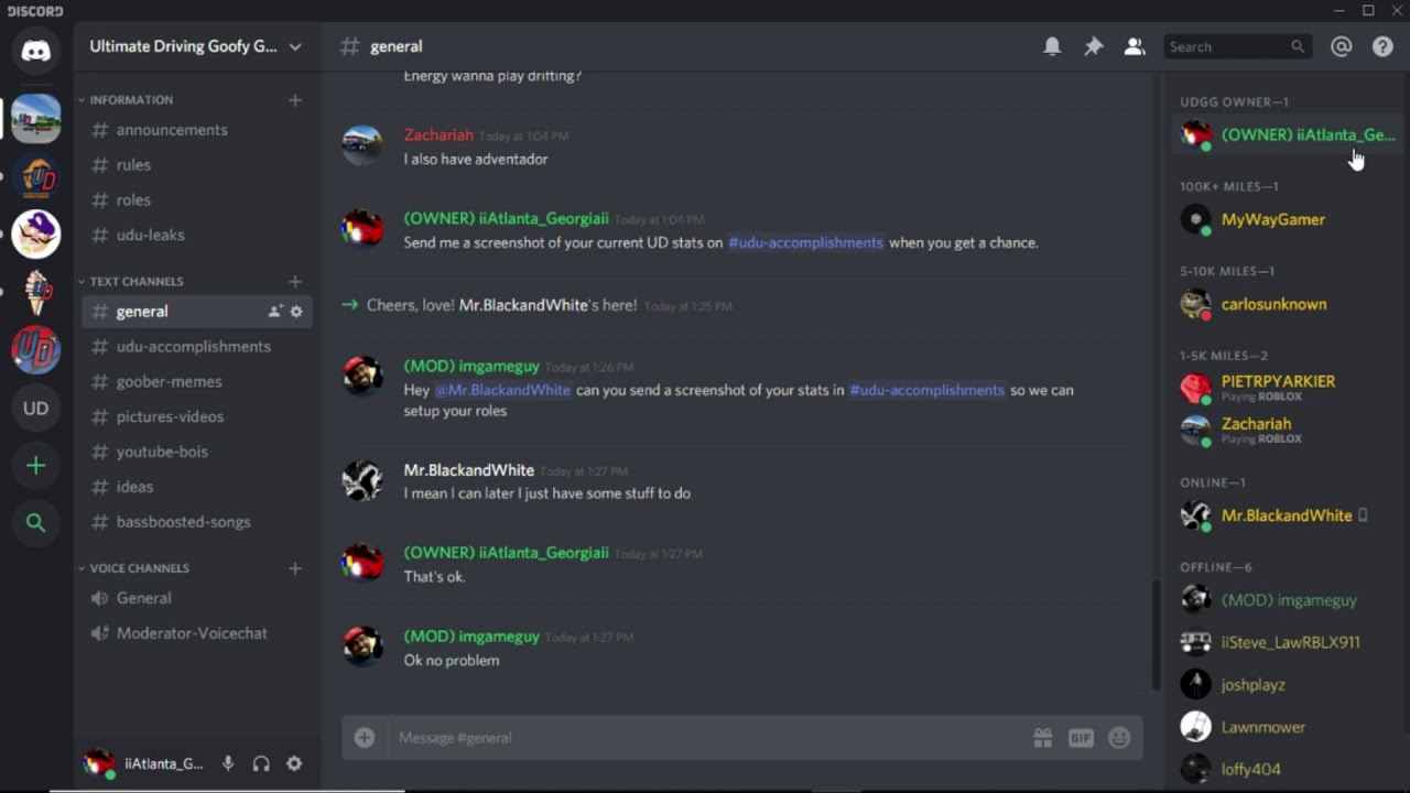 I Started An Ultimate Driving Discord Server Youtube - roblox ultimate driving discord