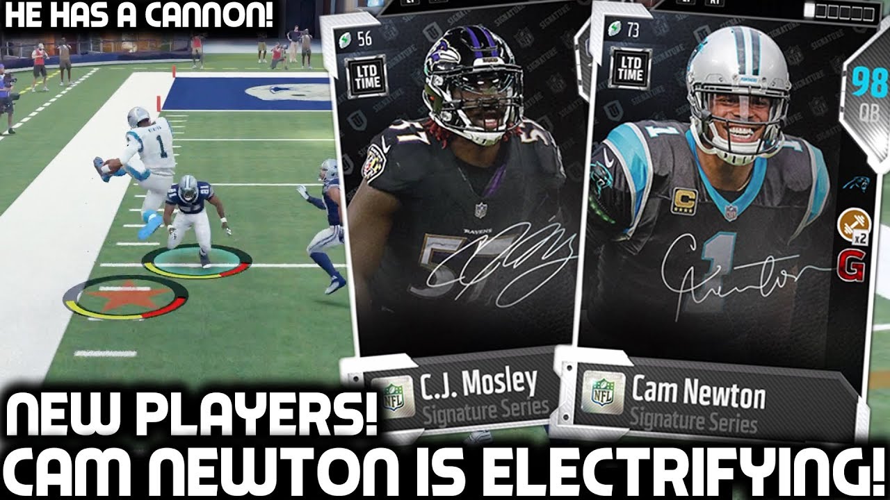 NEW CAM NEWTON IS ELECTRIFYING! CJ MOSLEY! Madden 18 Ultimate Team
