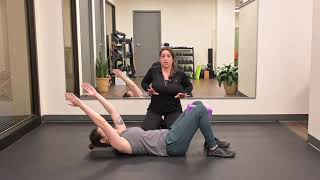 Hooklying Core Breathing with Overhead Reach Wealth