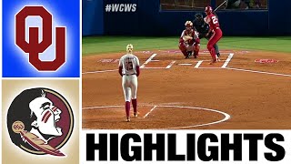 #1 Oklahoma vs Florida State Highlights [GAME 1] | 2023 Women's College World Series