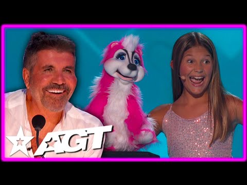 Young Girl Combines