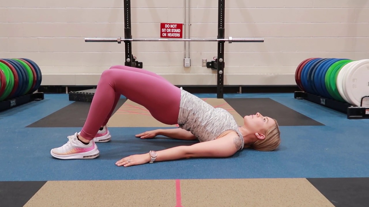 Target your GLUTES & CORE (Glute Bridge w/ Pelvic Tilt) YouTube