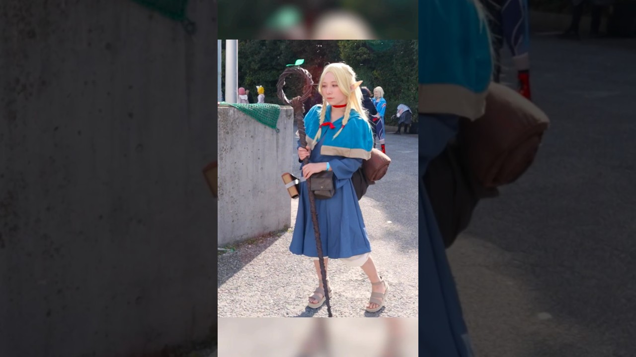 Wholesome moment with elf girl and Deadpool 😄 #anime #cosplay #dungeonmeshi