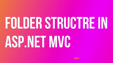 ASP NET MVC FOLDER STRUCTRE (Part - 3)