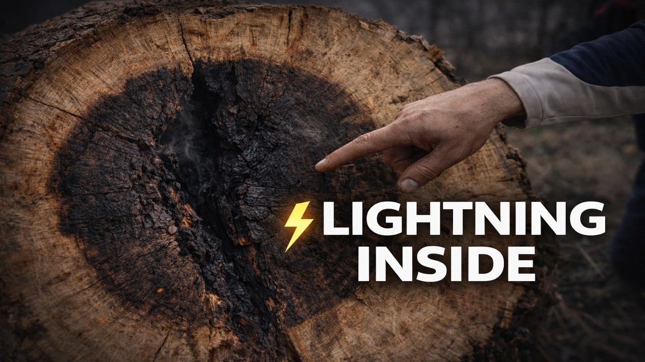 Lightning Destroyed This Oak – Look What’s Inside