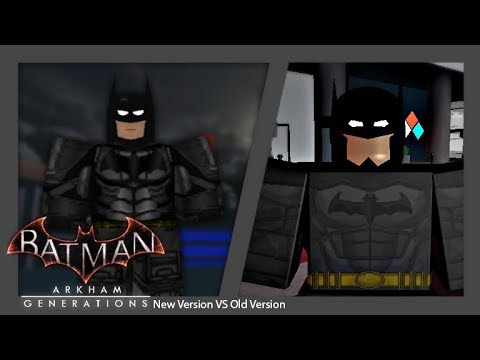 Batman Arkham Generations Old Version Vs New Version Youtube - batman cape roblox