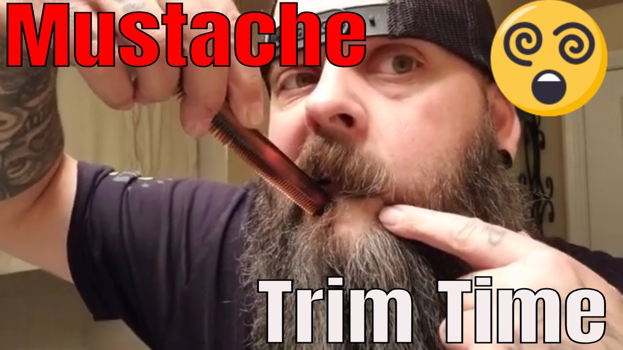 How to trim your mustache | you asked for it!! - YouTube
