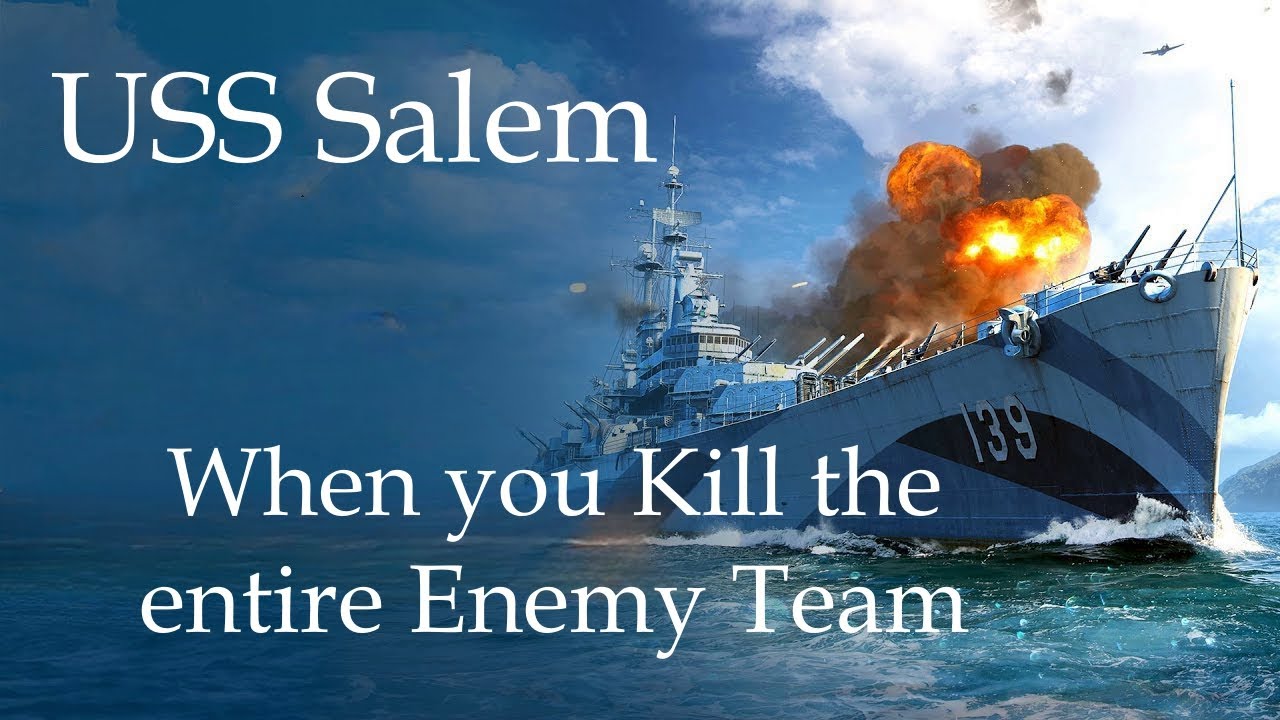 World of Warships - Salem Replay Ranked.  6 Kills, when you are the team.