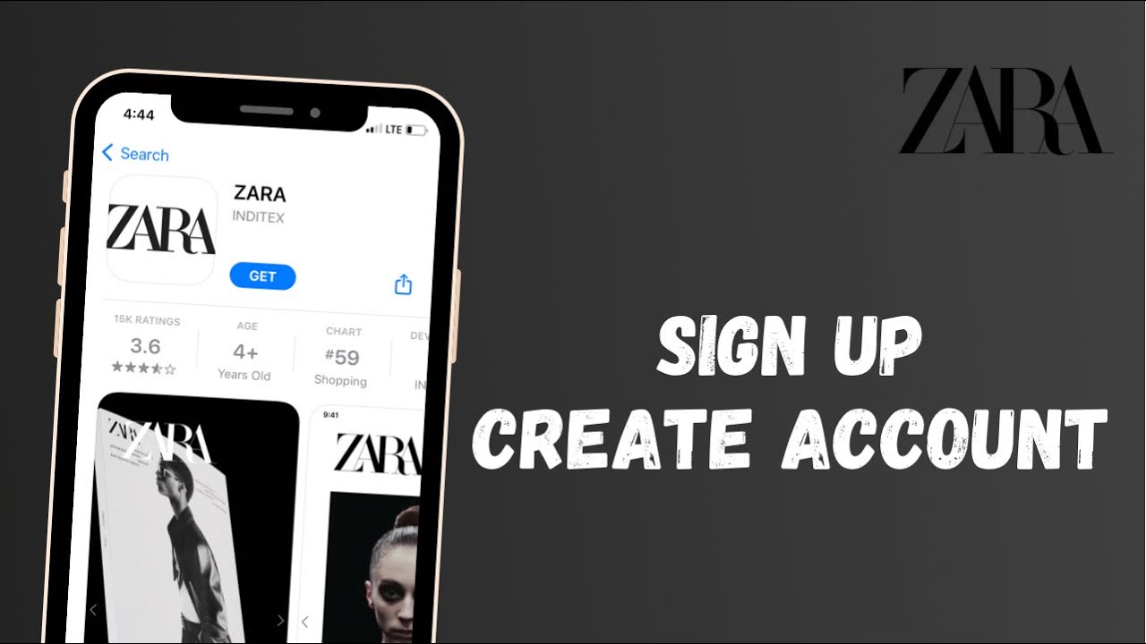 How to Sign Up Zara App Login Zara Account Create New Account YouTube