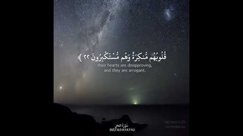 ايه قرانيه تريح القلب من سوره النحل ❤️🌸