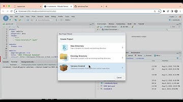Clone the repo to RStudio by creating a project