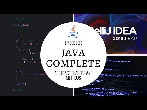 Java Complete Tutorial Ep. 29 - Abstract Classes & Methods